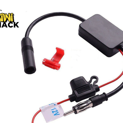 Car audio wiring harness with connectors on a white background, branded 'Kiwi Shack'.