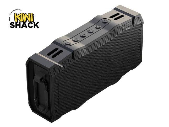 Magnetic Golf Bluetooth Speaker - IP67 Waterproof with TWS Stereo | 30W Portable Sound with 36H Playtime Built-in Torch & Bike Mount Black