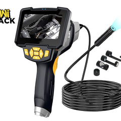 Industrial endoscope with flexible cable and attachments on a white background, branded 'Kiwi Shack'.
