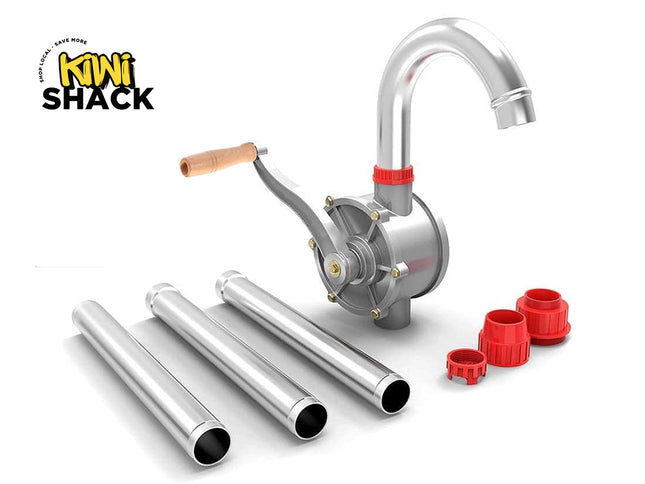 Mushroom grinder with pipes and caps on a white background, featuring the Kiwi Shack brand.