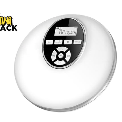 A white oval-shaped Kiwi Shack device with a circular black control panel and digital display, shown on a plain white background with the Kiwi Shack logo in the top-left corner.