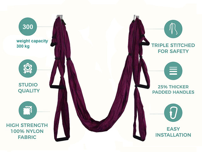 Adjustable Yoga Swing Hammock Set | NZ Sale