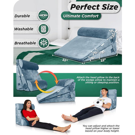 Orthopedic Bed Wedge Pillow Set | NZ Sale