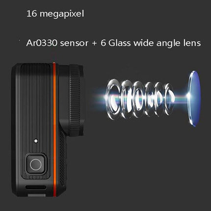 Camera lens with Ar0330 sensor and wide-angle lens on a dark background
