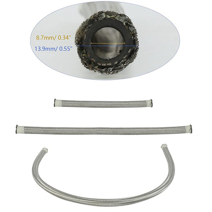 Dental tool with measurement details on a white background