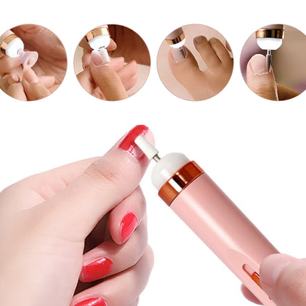 Cordless Electric Nail Drill - 5-in-1 Nail File & Polisher