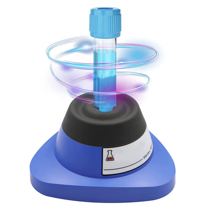 Laboratory centrifuge with a test tube on a white background