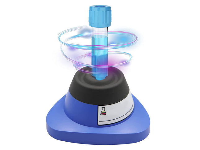 Laboratory centrifuge with a test tube on a white background