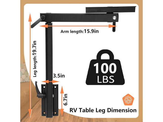 Caravan Table Leg Removable Aluminium