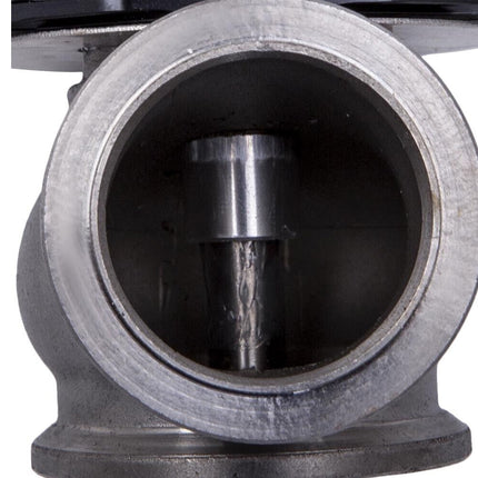 Metal mechanical component with central shaft on a white background