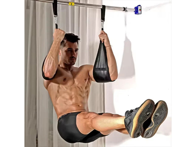 Hanging Ab Straps Heavy Duty Core Training Pull Up Bar Hook | NZ Sale