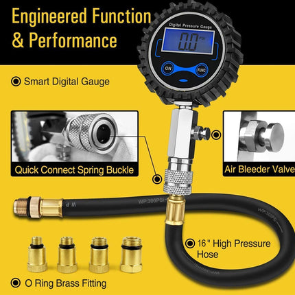 Compression Tester Cylinder Pressure Gauge