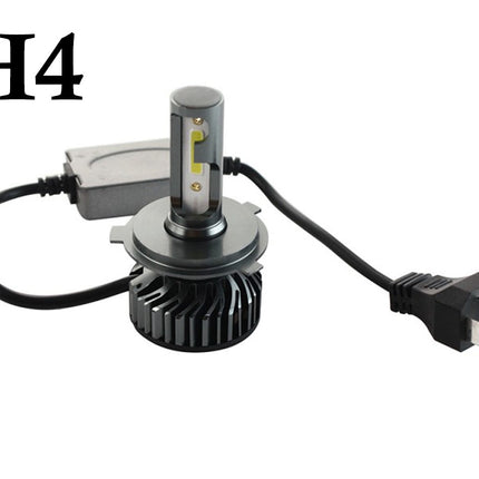 H4 headlight bulb and converter kit on a white background