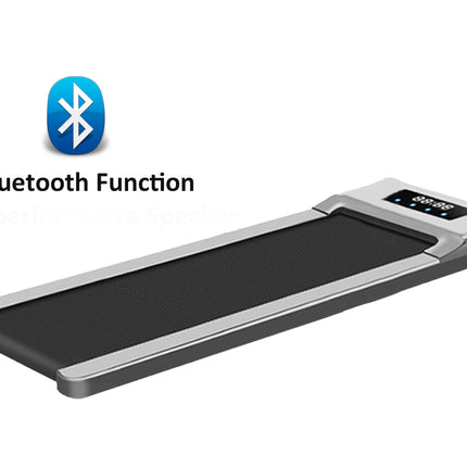Portable treadmill with Bluetooth function indicator on a white background