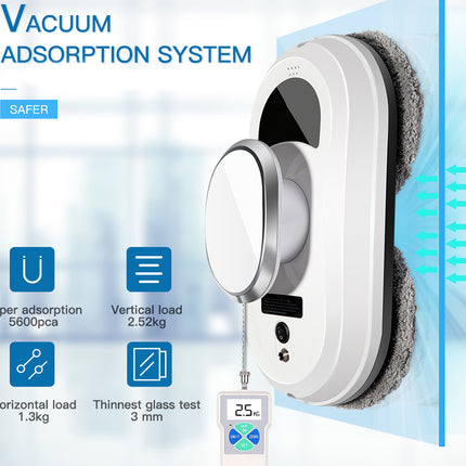 Vacuum adsorption system with features highlighted on a blue background