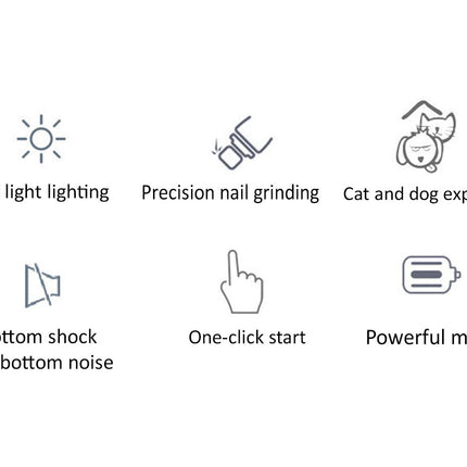 Electric Pet Nail Clipper for Cats & Dogs - USB Rechargeable