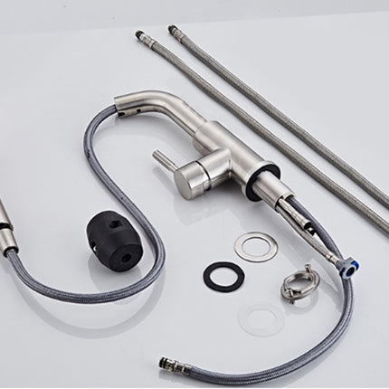 Brewer's faucet and parts on a white background