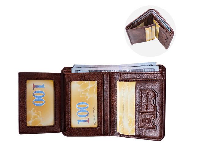Leather Wallet RFID Card Holder | NZ Sale