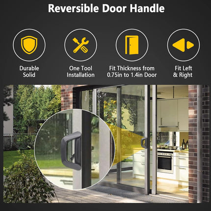 Patio Sliding Door Handle Set with Lock
