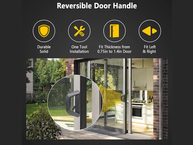Patio Sliding Door Handle Set with Lock