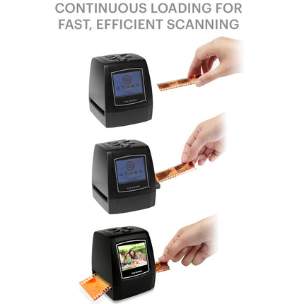 35mm Film & Slide Scanner - Digitize Negatives to Digital Photos | Standalone with 2.4" LCD, 5MP Resolution, Saves to SD Card
