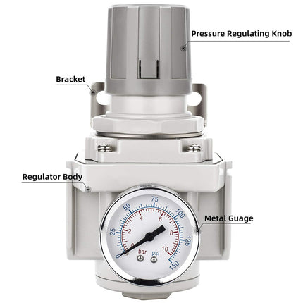 Air Pressure Regulator with Gauge | NZ Sale