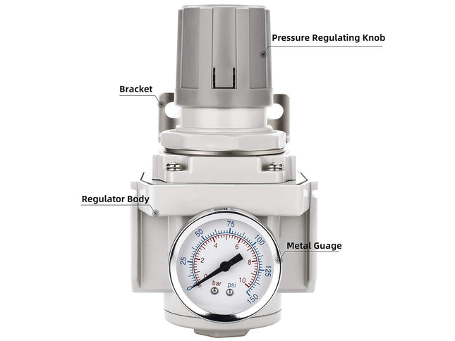Air Pressure Regulator with Gauge | NZ Sale