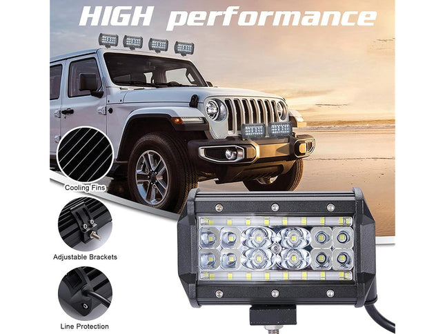 LED work light bar with Jeep Wrangler and 'HIGH performance' text
