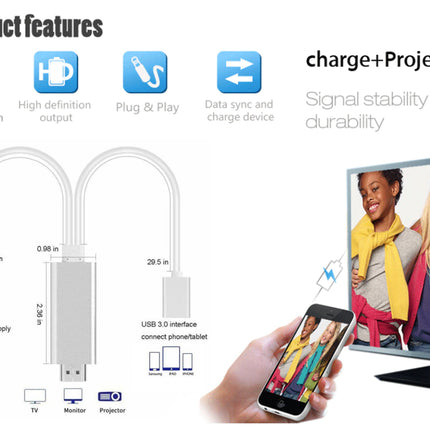 USB Female To HDMI Male Cable Adaptor | NZ Sale