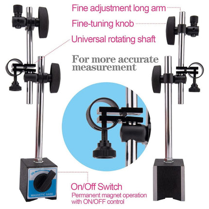 Measurement tool with labeled parts on a white background