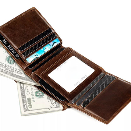 Leather Wallet RFID Card Holder | NZ Sale