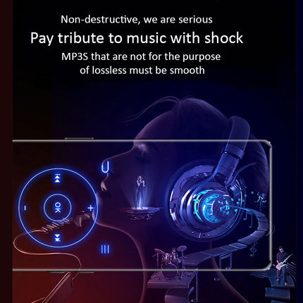 Bluetooth MP3 MP4 Player 16GB with 2.4" Touch Screen, FM Radio, Voice Recorder, Pedometer, E-Book Reading, 200 Hour Playtime