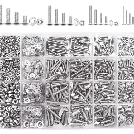 1220Pcs M3 M4 M5 Metric Screw Assortment Kit