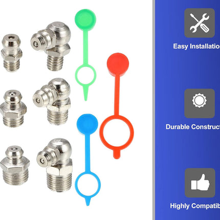 140Pcs Grease Nipple Fittings Assortment Kit | NZ Sale