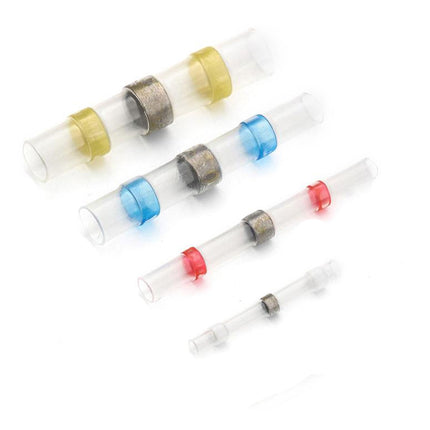 150pcs Solder Seal Sleeve Heat Shrink Butt Wire Connectors Terminals