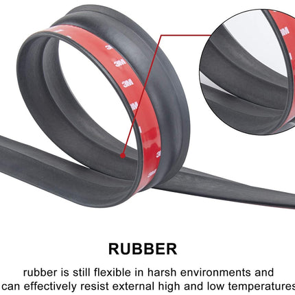 Close-up of a rubber belt with a red center, showing its flexibility and durability.