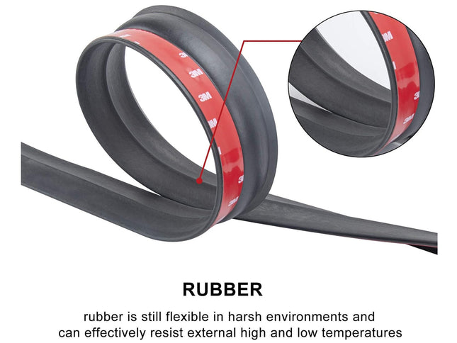 Close-up of a rubber belt with a red center, showing its flexibility and durability.