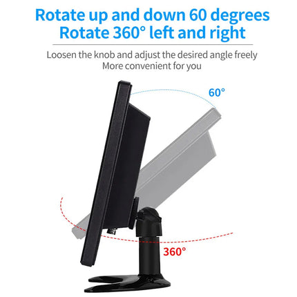 Monitor stand with adjustable angles on a white background