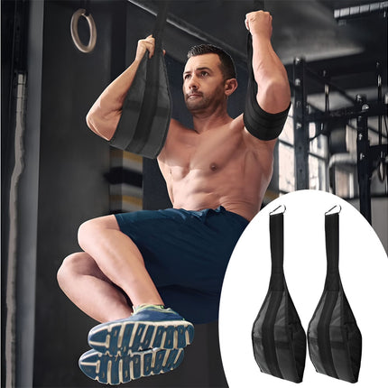 Hanging Ab Straps Heavy Duty Core Training Pull Up Bar Hook | NZ Sale