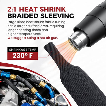 Heat Shrink Wire Loom Braided Cable Sleeves | NZ Sale