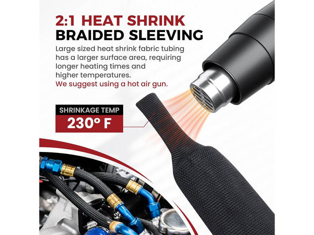 Heat Shrink Wire Loom Braided Cable Sleeves | NZ Sale