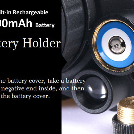 Battery holder with 1000mAh battery and instructions on how to use it.