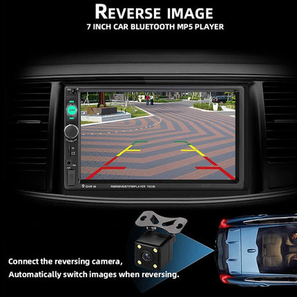 Car Stereo 2 DIN Bluetooth + Camera