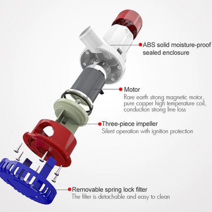 Bilge Pump 12V 1500GPH