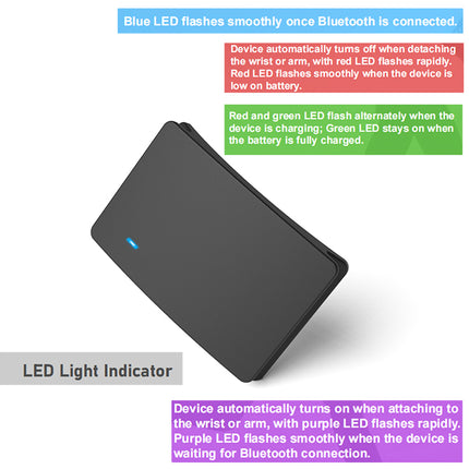 Black electronic device with LED lights on a white background