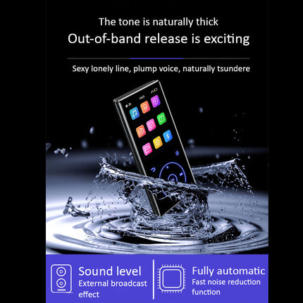 Bluetooth MP3 MP4 Player 16GB with 2.4" Touch Screen, FM Radio, Voice Recorder, Pedometer, E-Book Reading, 200 Hour Playtime