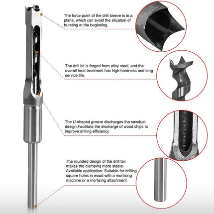 Square Hole Drill Bit Set | NZ Sale