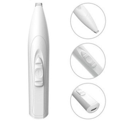 White electronic device with close-up insets on a white background