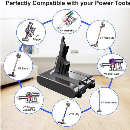 Dyson V7 Battery Replacement 3000mAh 21.6V | NZ Sale