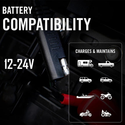 Battery compatibility diagram with charging capabilities for various vehicles.